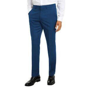 NWOT Kenneth Cole Men's 36x30 Techni-Cole Blue Dress Pants Polyester Blend